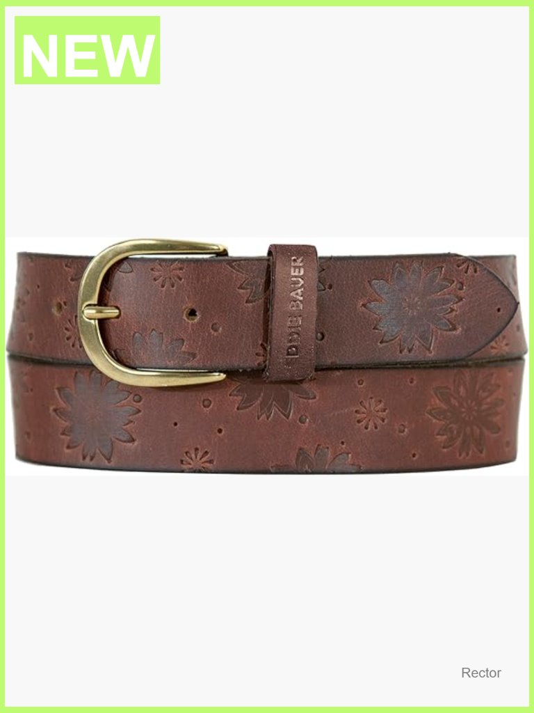 Genuine Leather Belt With Metal Buckle - Adjustable Fit
